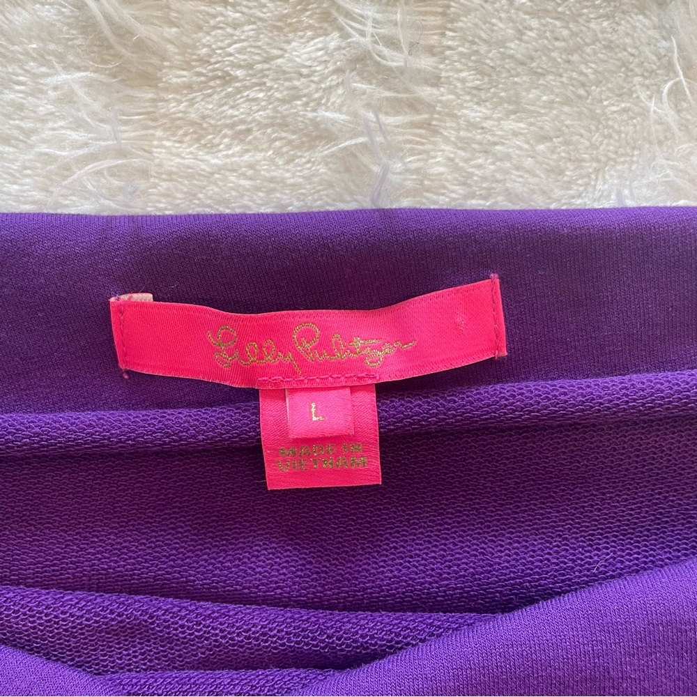 Lilly Pulitzer Purple Off-Shoulder Top - Picture 4 of 8